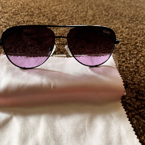 Quay Australia Black Sunglasses - High Key Micro NWOT - Picture 2 of 5